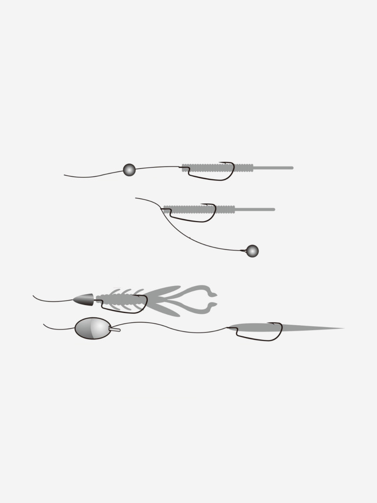 Крючок Decoy офсетный MG-1 Mini Hook #8 (в упаковке 10 штук)