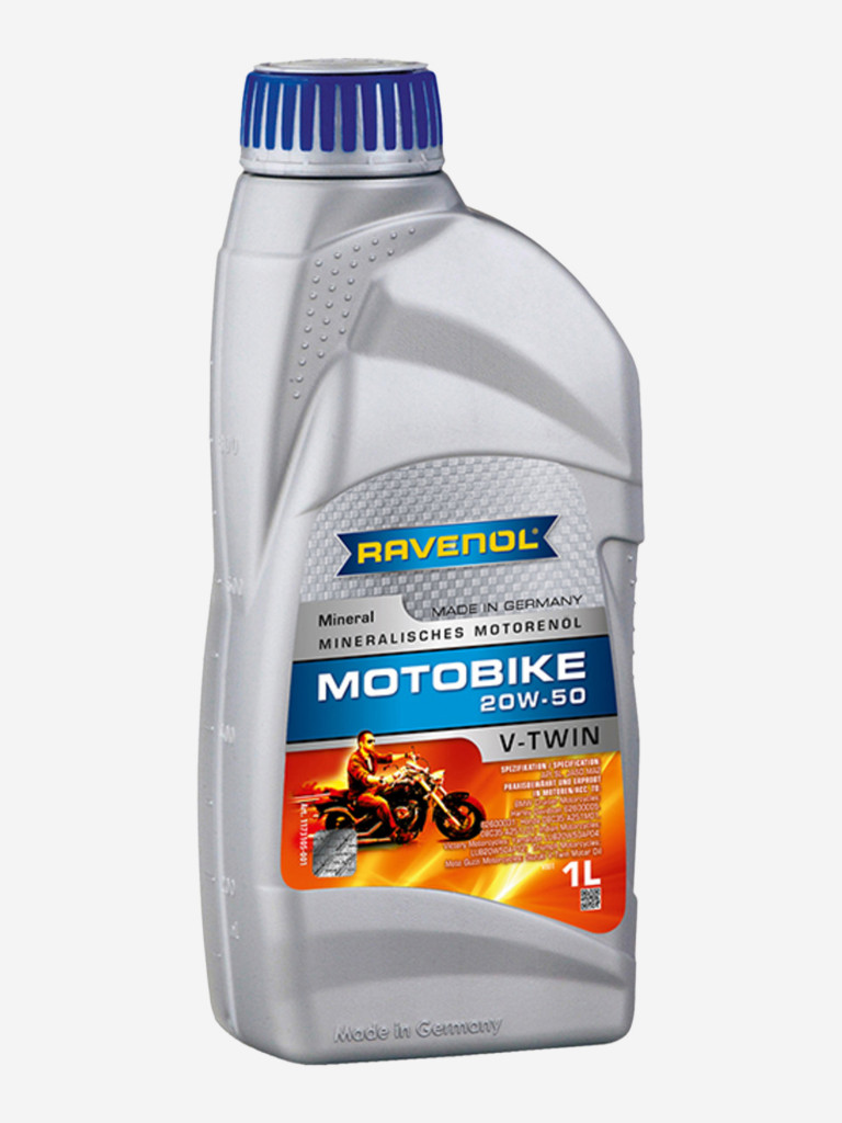 Моторное масло RAVENOL Motobike V-Twin 20W-50 Mineral, 1 литр