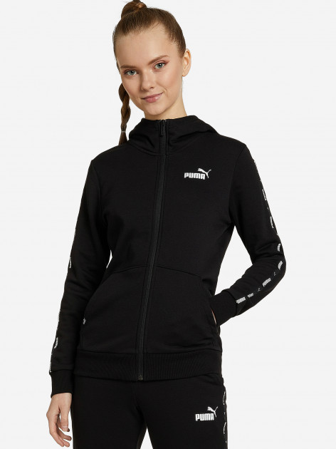 Толстовка женская PUMA Power Tape Full-Zip арт. 847119 черный цвет
