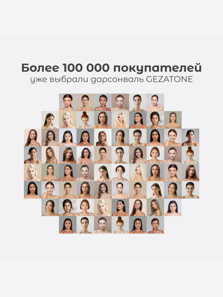 Оборудование для дарсонвальной терапии (5 насадок) Gezatone, бирюзовый, BP-7000