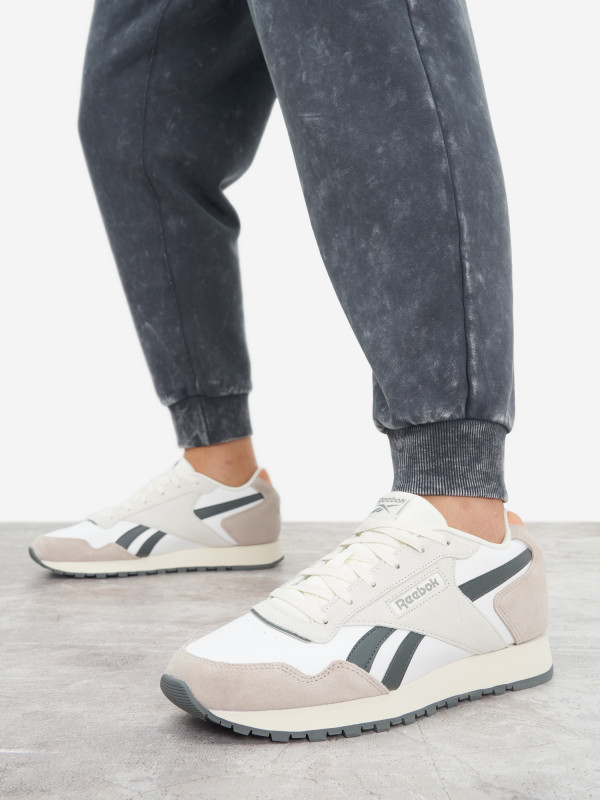 Кроссовки мужские Reebok Glide арт. 100201405 бежевый/светло-коричневый цвет — купить за 7999 руб. со скидкой 20 %, отзывы в интернет-магазине Спортмастер