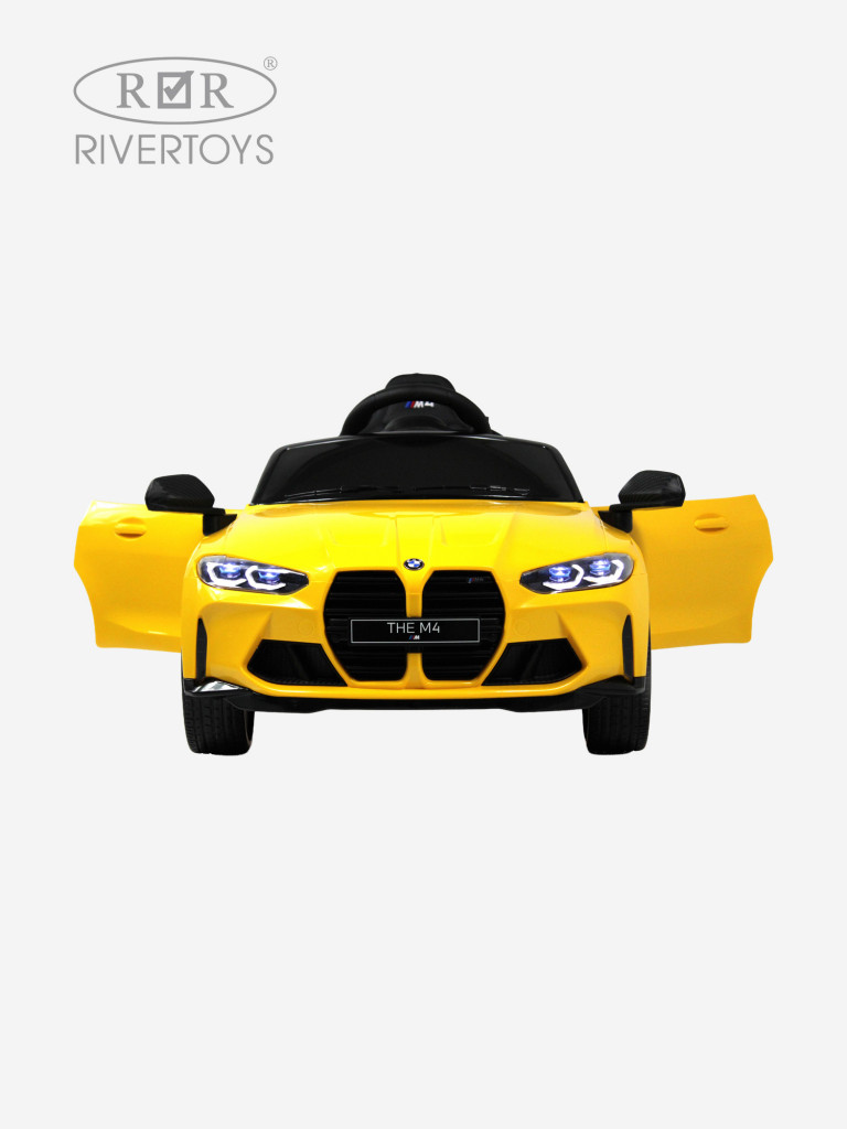 Детский электромобиль RIVERTOYS BMW M4 (A004AA) желтый