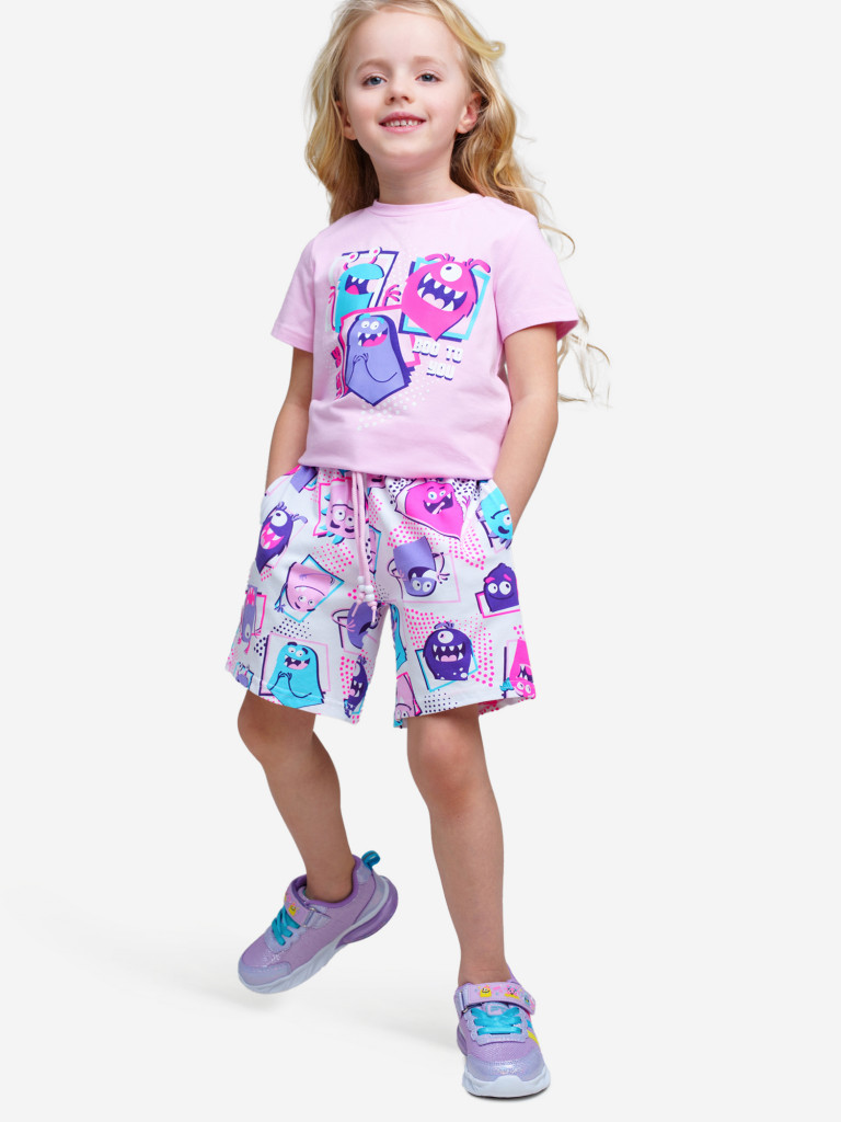 Комплект Playtoday для девочки: футболка, шорты