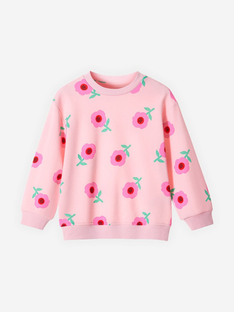 Свитшот с цветочным принтом для девочек TOTTI KIDS