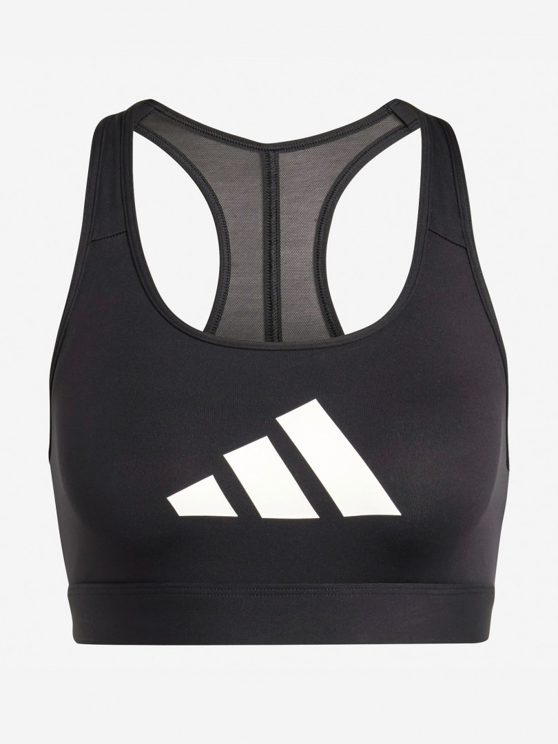 фото Спортивный топ бра adidas, черный