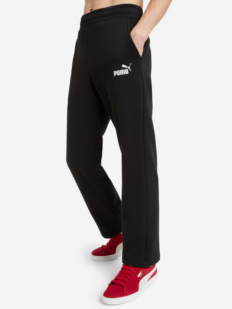 фото Брюки мужские puma ess logo, черный