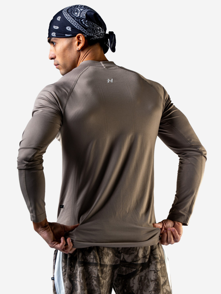 Лонгслив мужской спортивный NEBBIA Seamless Long-Sleeve Top POWER 901