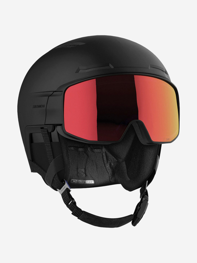 Горнолыжный шлем с визором Salomon Driver Prime Sigma Plus Черный Cat. 2+2 (с доп. визором)