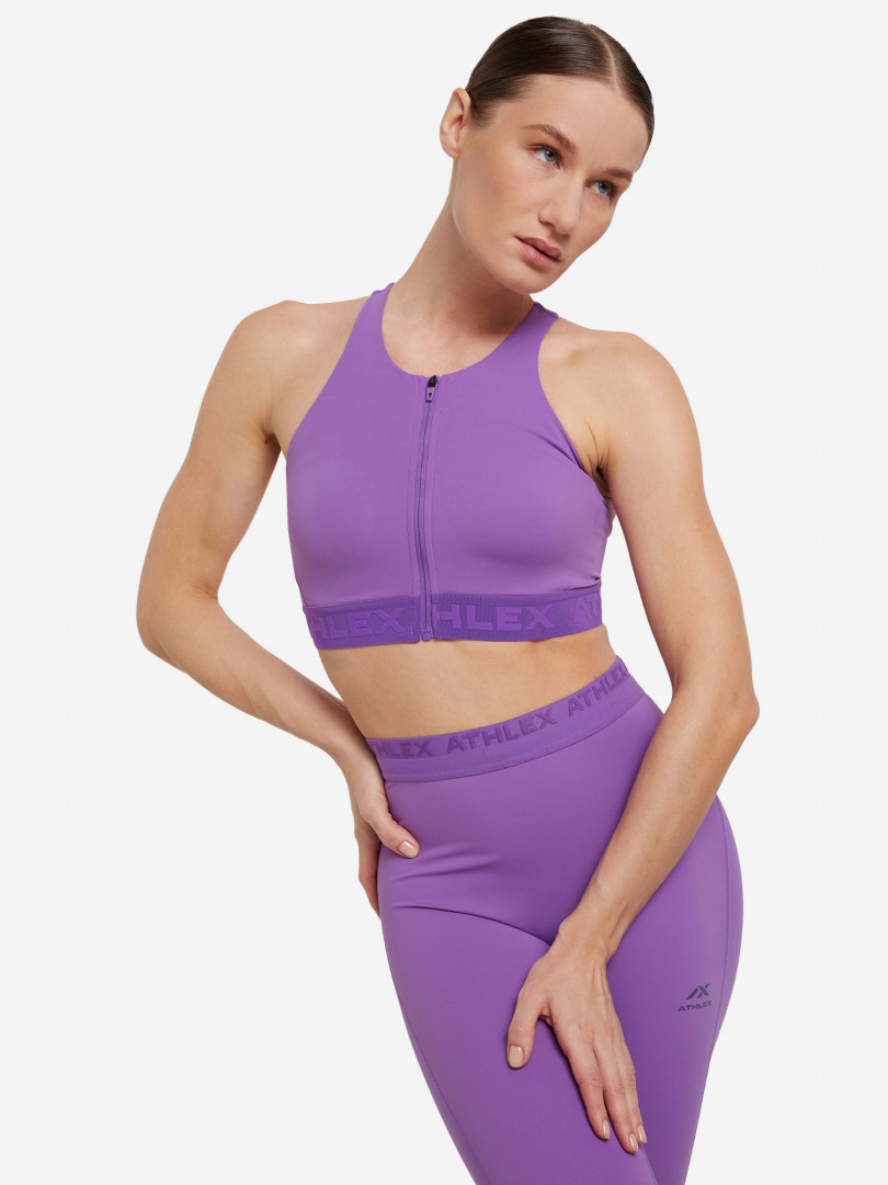 Спортивный топ бра Athlex Pulse+ 29755420299 Фиолетовый, размер 44,40,46,42, фото 1