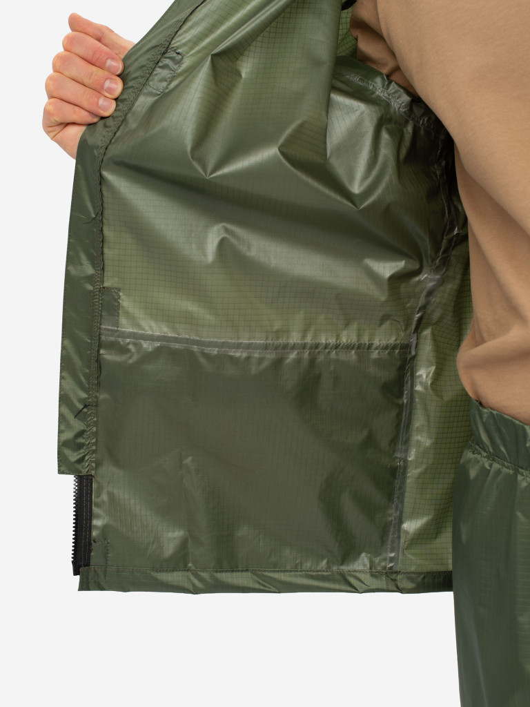 Костюм-дождевик мужской Huntsman ВВЗ Склон-2 для рыбалки и охоты, ткань таффета 3000 мм вод.ст.