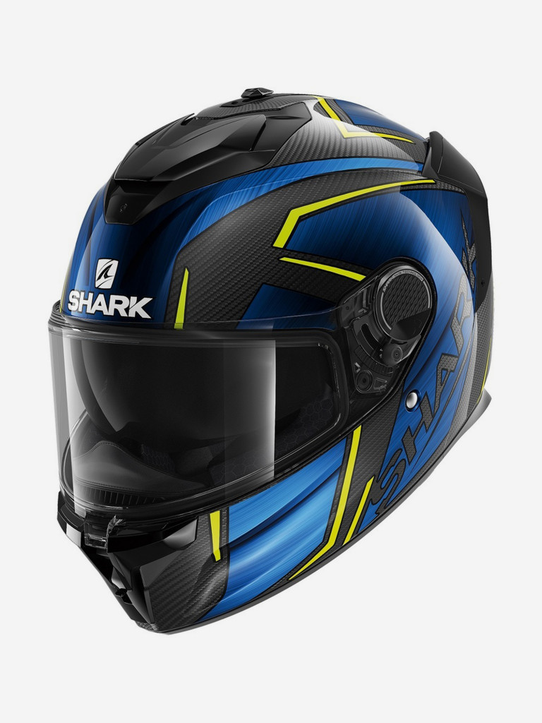 Мотошлем интеграл SHARK SPARTAN GT CARBON KROMIUM Black/Blue