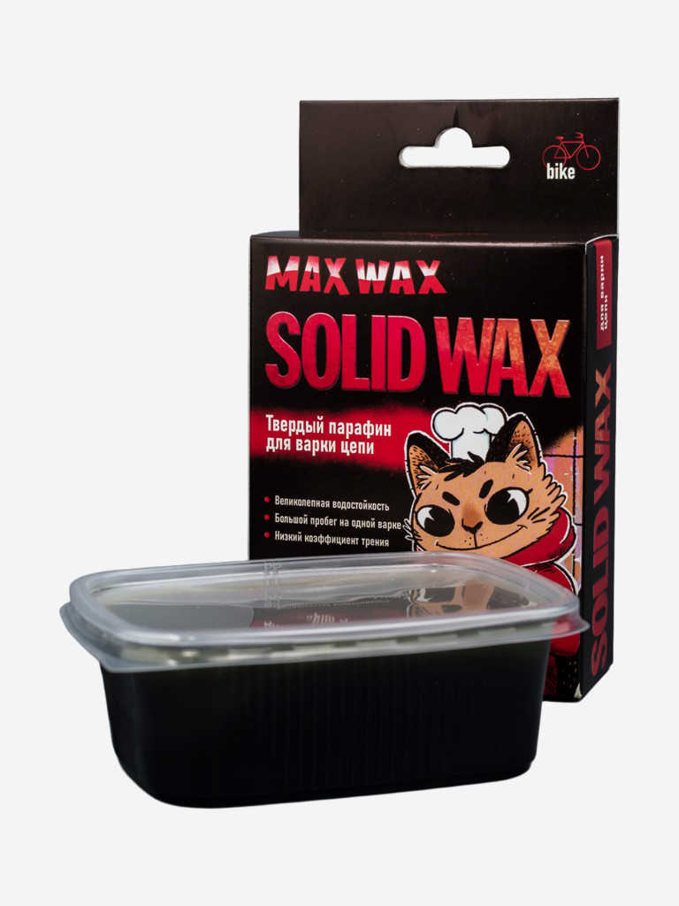Твердый парафин для варки цепи велосипеда MAX WAX Solid Wax 160 грамм