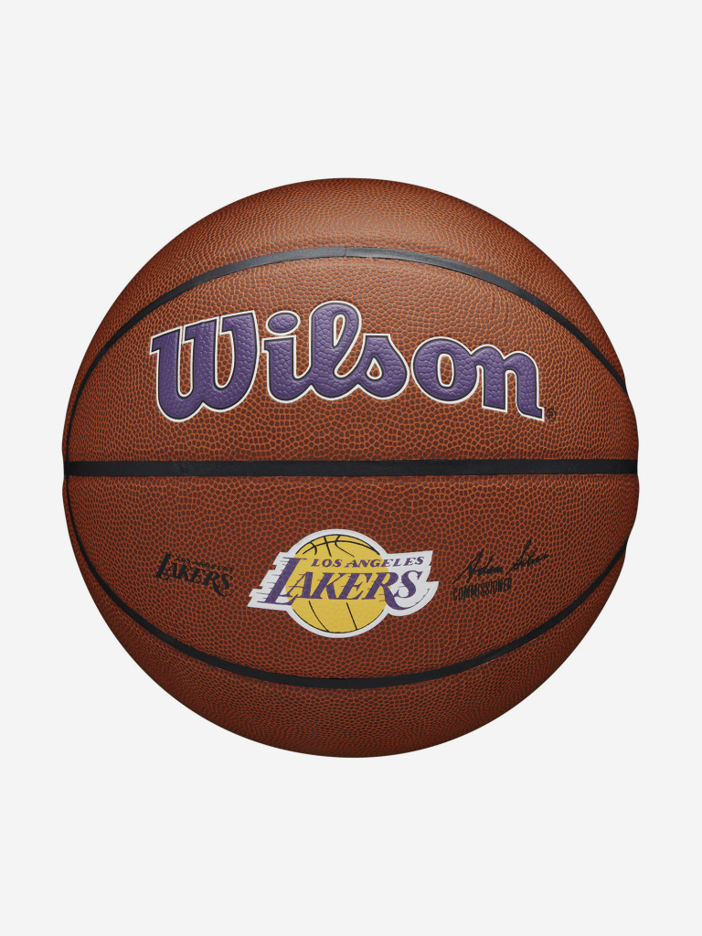 Мяч баскетбольный Wilson NBA Team Alliance LA Lakers коричневый цвет —  купить за 4899 руб., отзывы в интернет-магазине Спортмастер