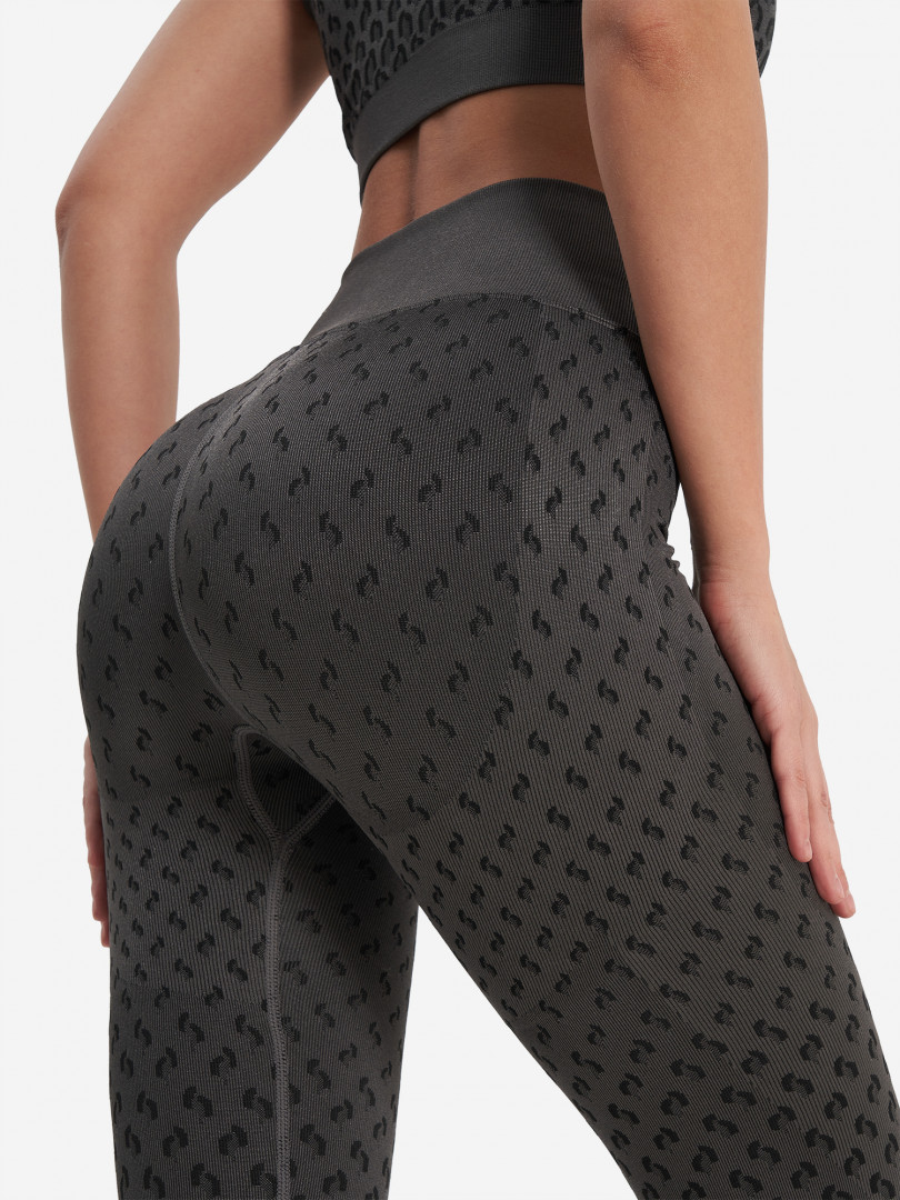 фото Легинсы женские demix highflow yoga seamless gfx, серый