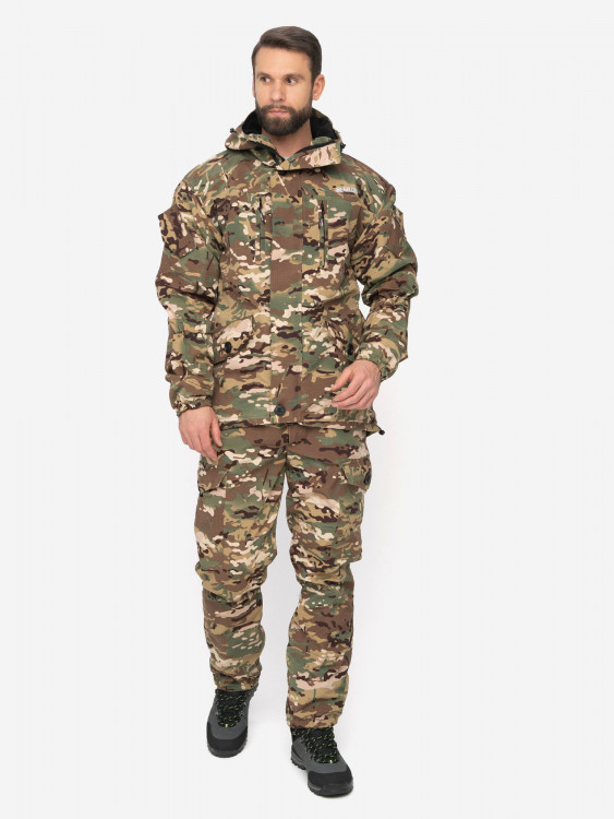 Костюм мужской Huntsman Горка-5 демисезонный ветровлагозащитный из смесовой ткани рипстоп для охоты и рыбалки