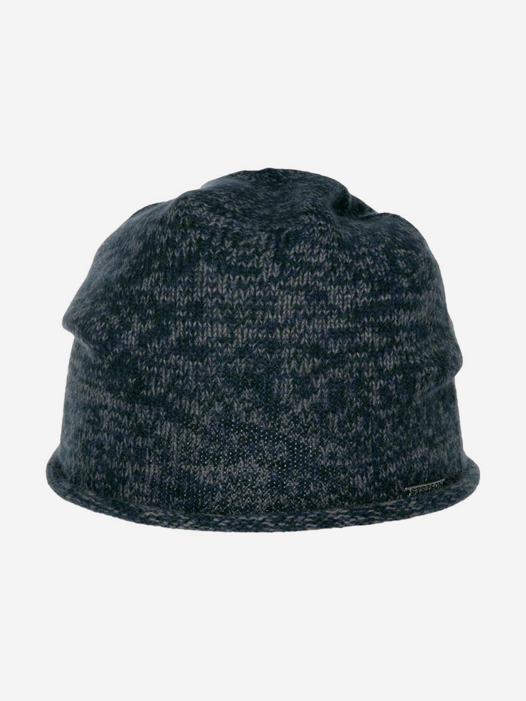 Шапка без отворота STETSON 8599202 BEANIE CASHMERE (синий)