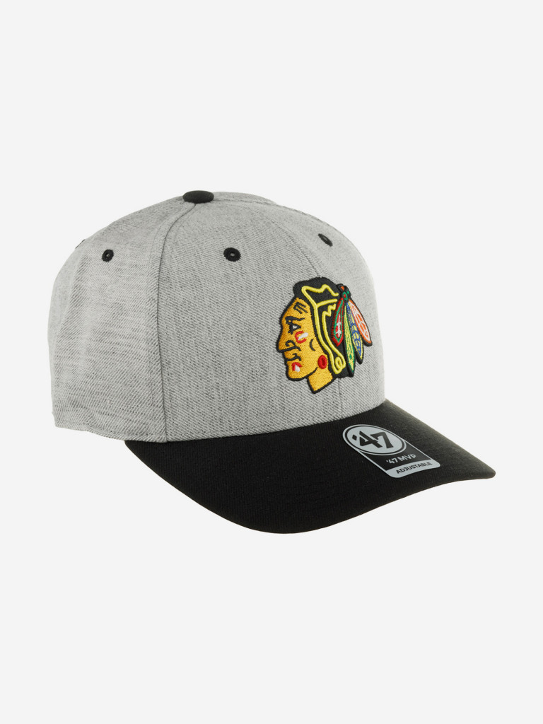 Бейсболка 47 BRAND H-SCTTD04WHP-CC Chicago Blackhawks NHL (серый)