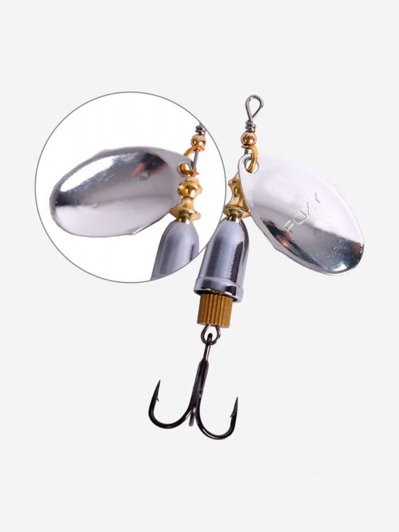 Блесна для рыбалки вращающаяся LureMax Foxy-4 16гр. 001/S