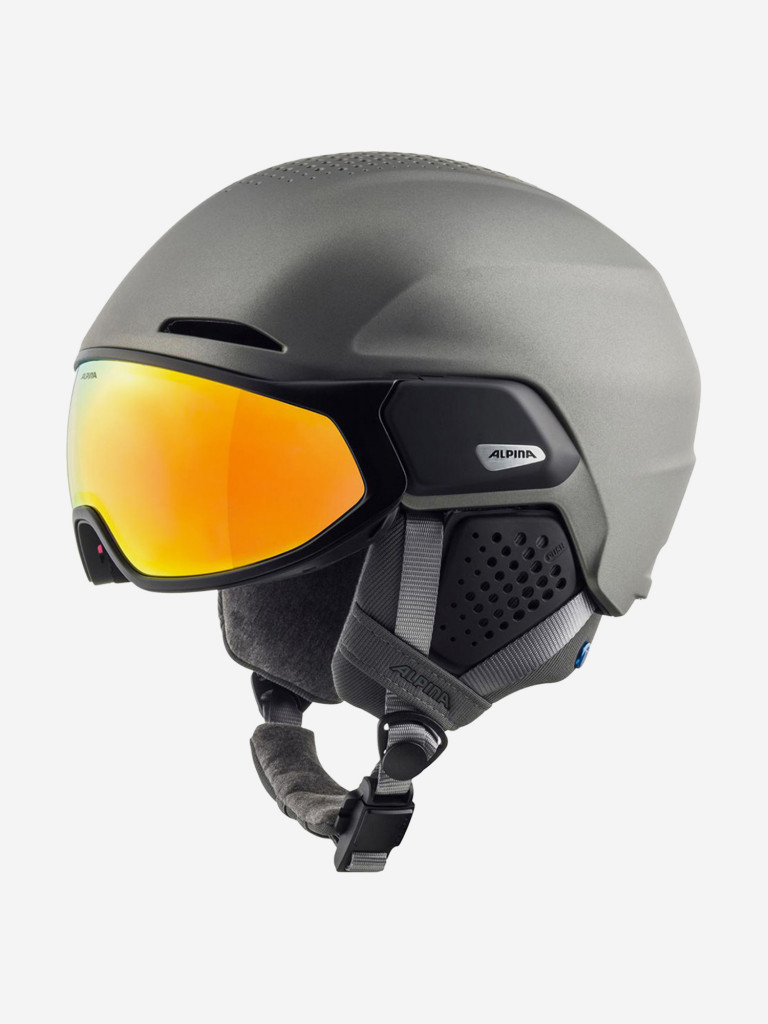 Горнолыжный шлем с визором Alpina Oro Qv Mips Gunmetal Matt