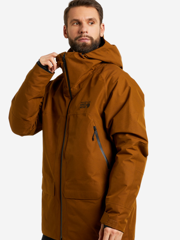 Куртка утепленная мужская Mountain Hardwear Cloud Bank™ Gore-Tex® Insulated Jacket арт. 1942831 коричневый цвет — купить за 40949 руб. со скидкой 30 %, отзывы в интернет-магазине Спортмастер