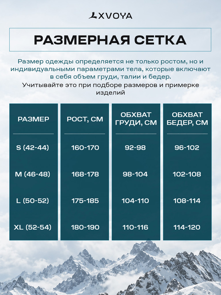 Куртка горнолыжная XVOYA BASE 2.0 черная