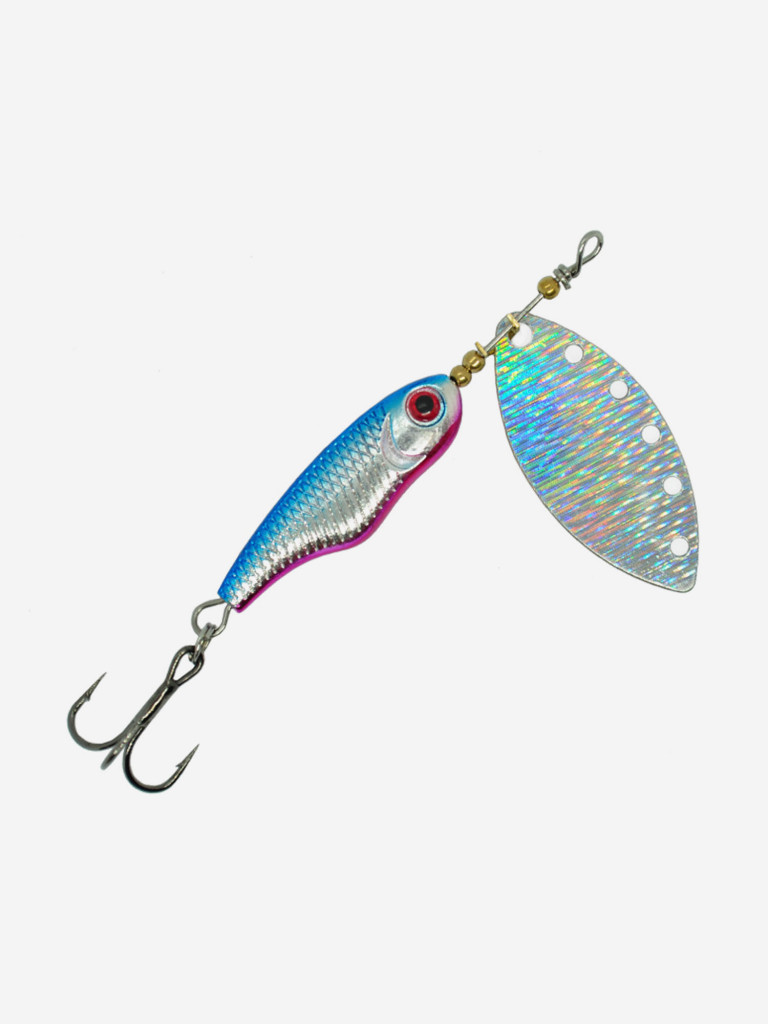 Блесна вращающаяся для рыбалки Mottomo Spin Blade #2 9g Silver Silver на голавля, жереха, щуку