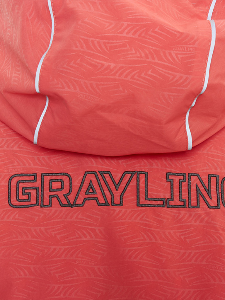 Костюм женский для рыбалки зимний -35, GRAYLING, Ангара, графит, лосось