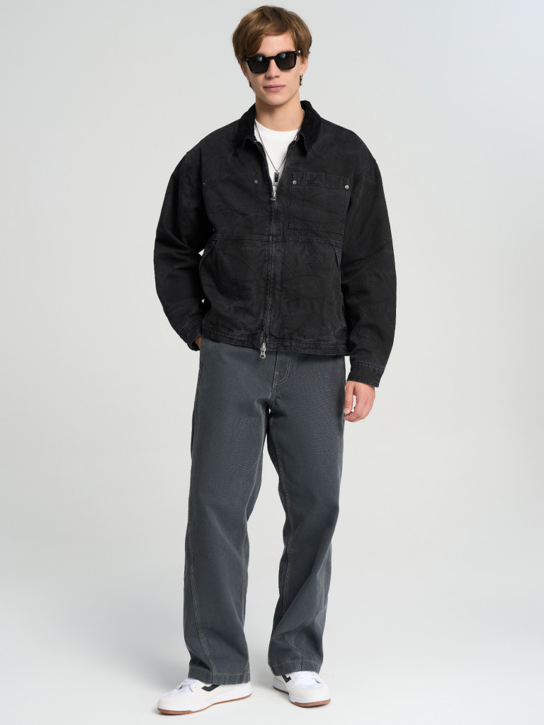 Легкая куртка мужская Vans Nico Cropped Chore Canvas Jacket