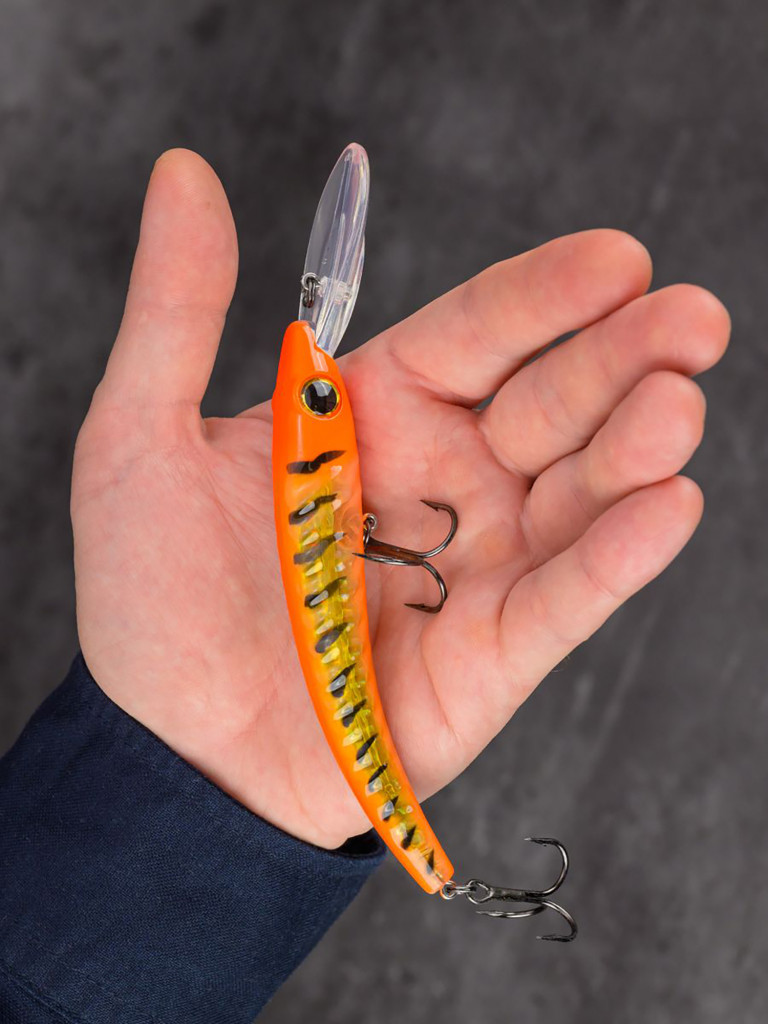 Воблер Akara Deep Snoop 120F минноу плавающий для троллинга на щуку, судака, сома 20гр A53