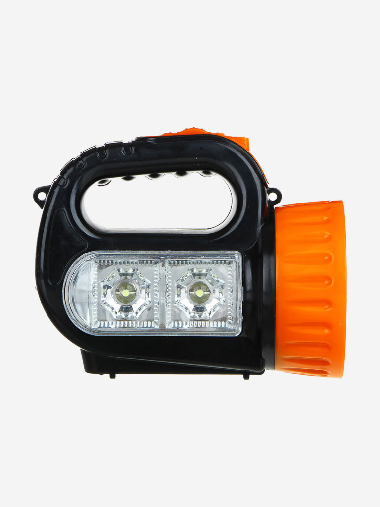 ЕРМАК Фонарь прожектор, 1 LED + 2 LED, 1+2 Вт, 3xАА, 12х10х5см, пластик
