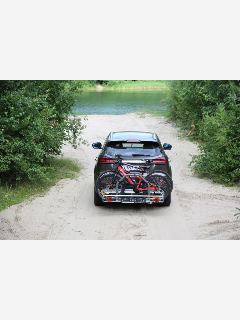 Автобагажник с быстросъемным замком на фаркоп НА ФАРКОПЕ