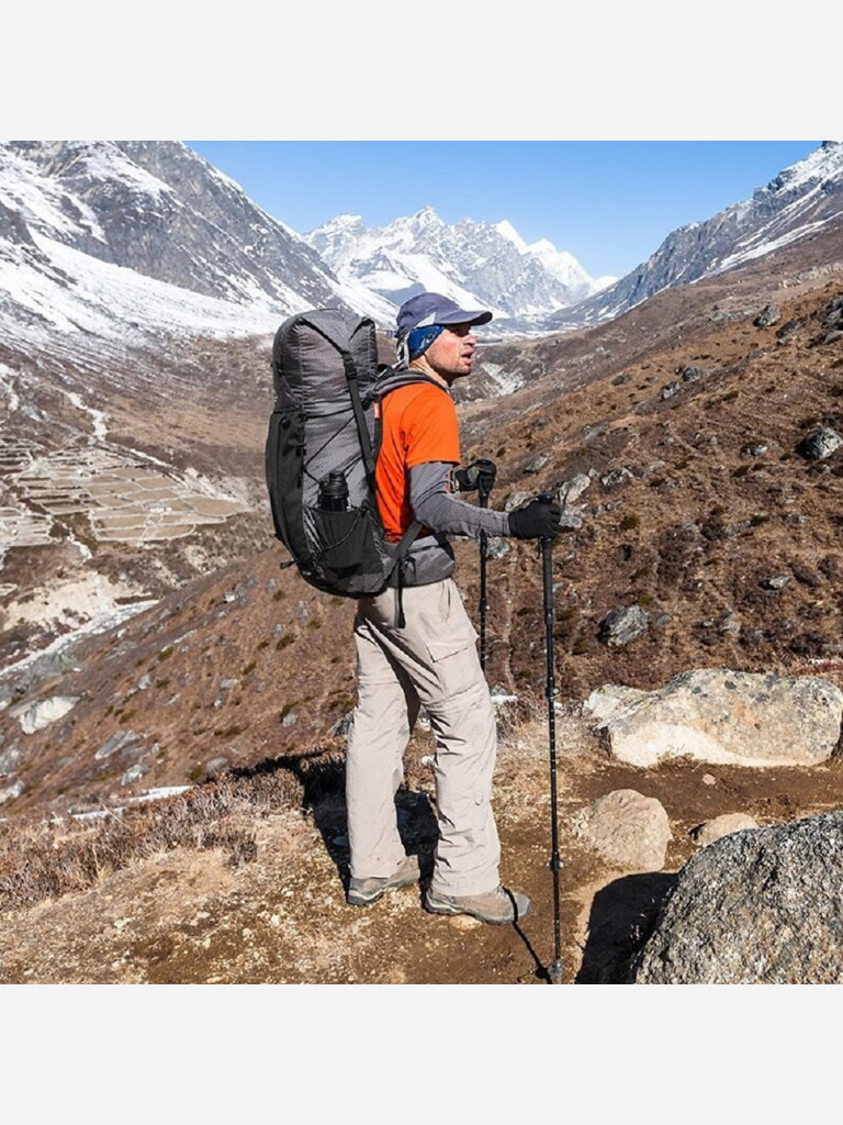 Рюкзак Naturehike Rock 60L+5L Hiking Backpack Dyneema Fabric Black NH19BP095