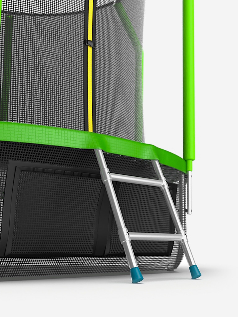 Батут каркасный EVO JUMP Cosmo 6ft зеленый + нижняя защитная сеть, диаметр 183 см
