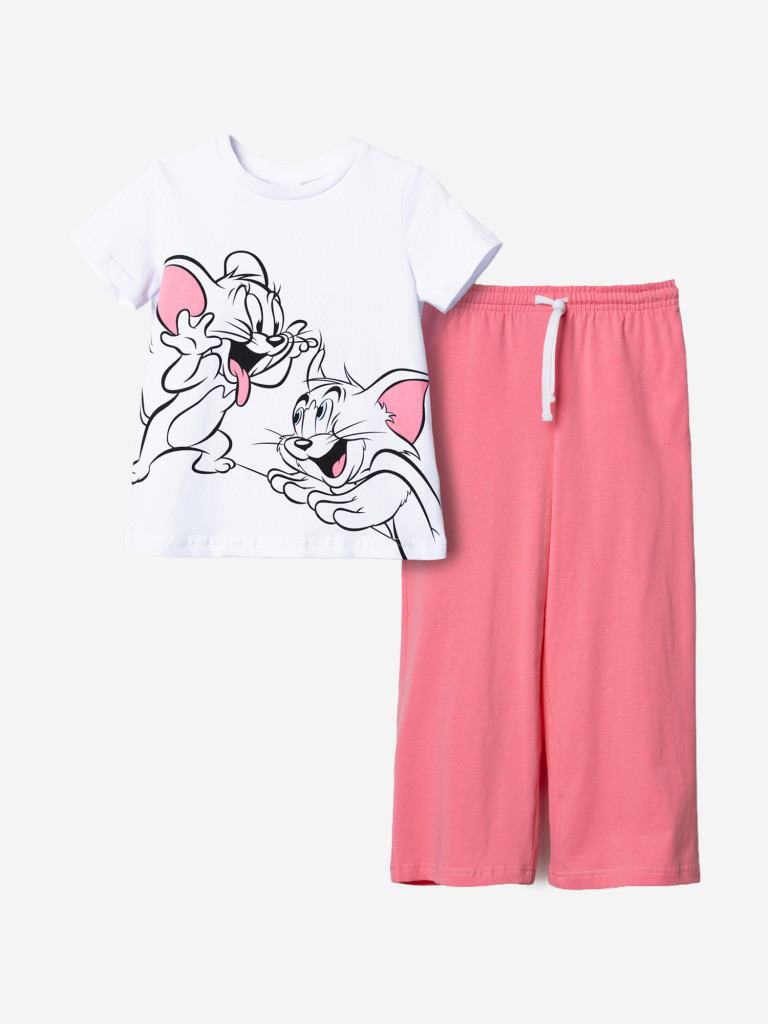 Комплект для девочек: футболка, брюки PlayToday