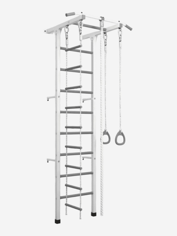 Шведская стенка для детей Sportlim DS-12S Белая Бело-серый цвет — купить за 10190 руб. со скидкой 15 %, отзывы в интернет-магазине Спортмастер
