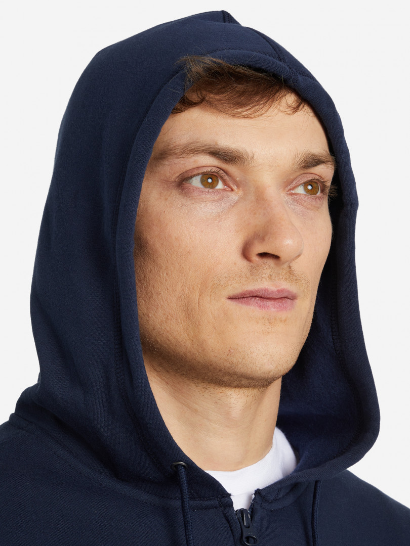 фото Толстовка мужская columbia logo fleece fz, синий