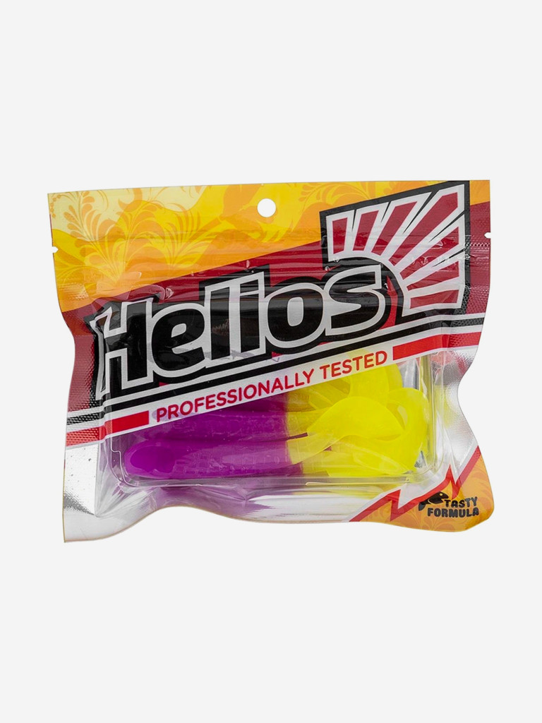 Мягкая приманка Helios Long Hybrid, 3,55" / 9,0 см, Fio LT, 7 штук (HS-15-039)