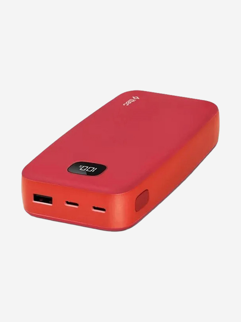 Внешний аккумулятор TTEC ChargeUp Pro LCD 20.000mAh PD 20W Powerbank. Цвет: красный