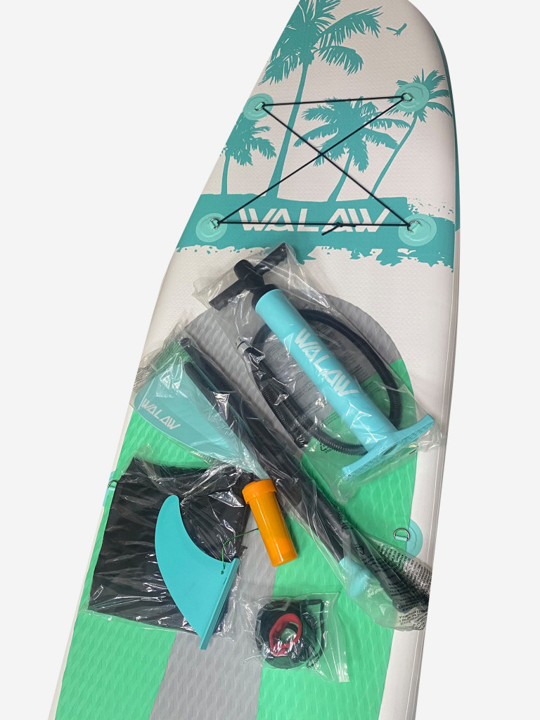 SUP-доска Walaw Green 320*81*15,полный комплект