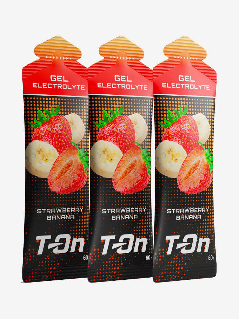 ГЕЛЬ «ELECTROLYTE GEL» («ЭЛЕКТРОЛИТ ГЕЛЬ») 60гр.,СО ВКУСОМ КЛУБНИКА-БАНАН по 3шт