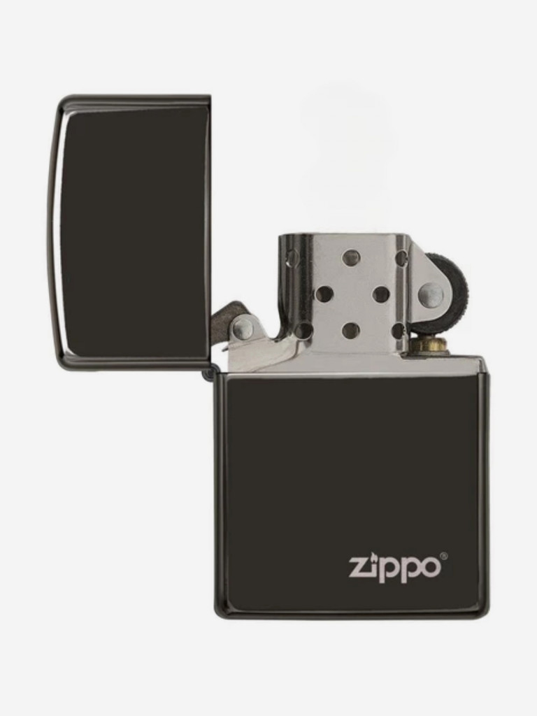 Зажигалка бензиновая ZIPPO 49812 Classic Logo High Polish Black