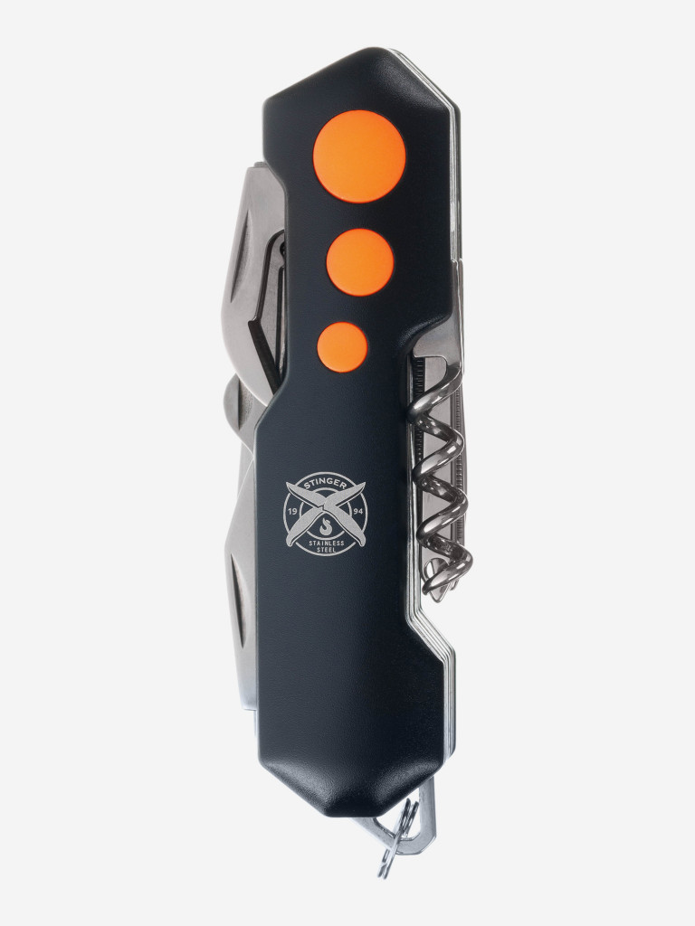 Нож перочинный STINGER, 96 мм, 15 функций