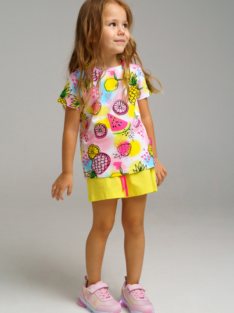 Комплект Playtoday для девочек: футболка, шорты