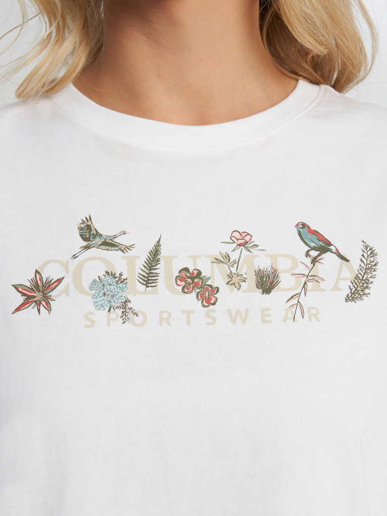 Футболка женская Columbia Rolling Bend Graphic Relaxed Crop SS