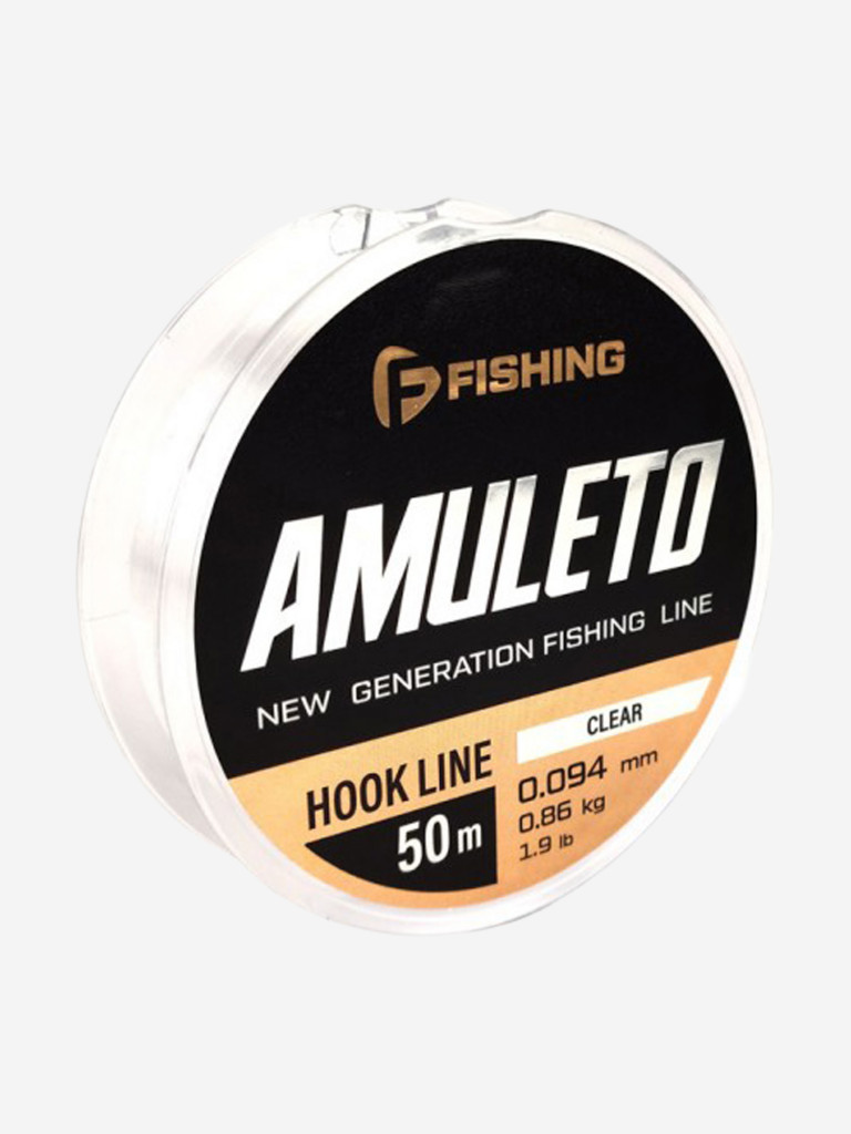 Леска Amuleto Clear F-FISHING 50м 0,094мм 0,86кг/1,9lb