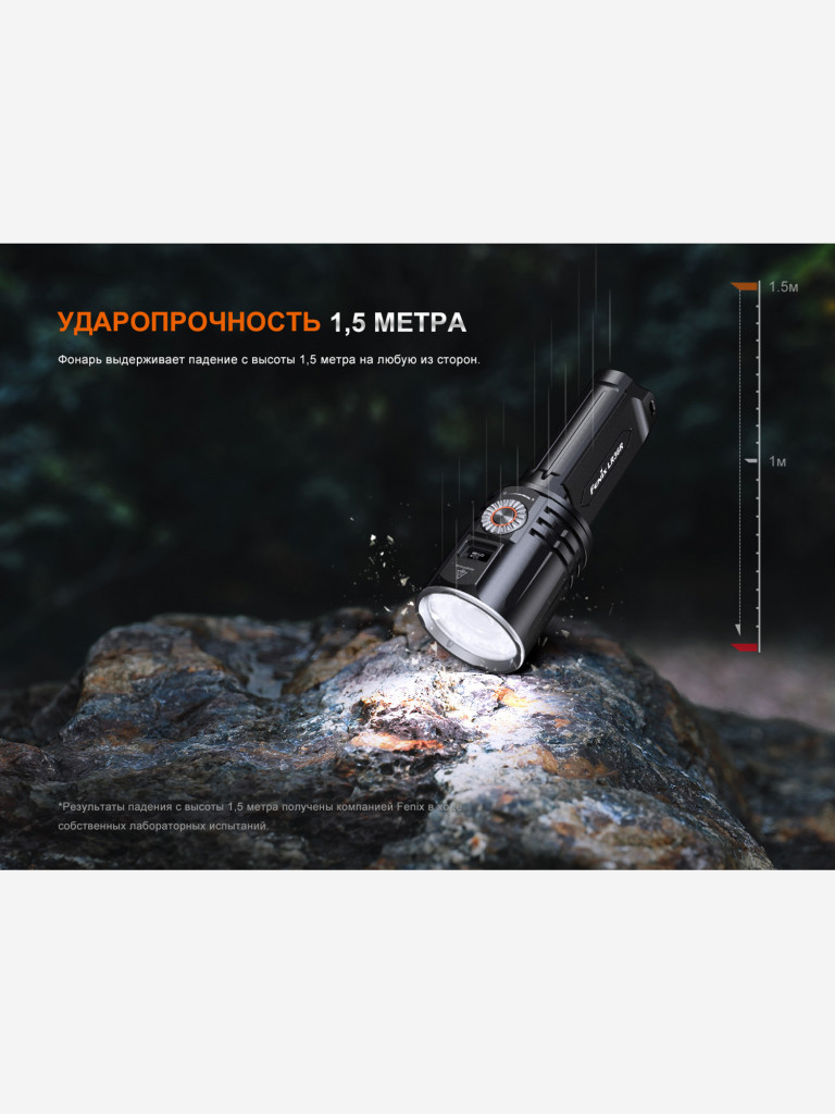 Фонарь светодиодный поисковый Fenix LR36R, 10000 лм