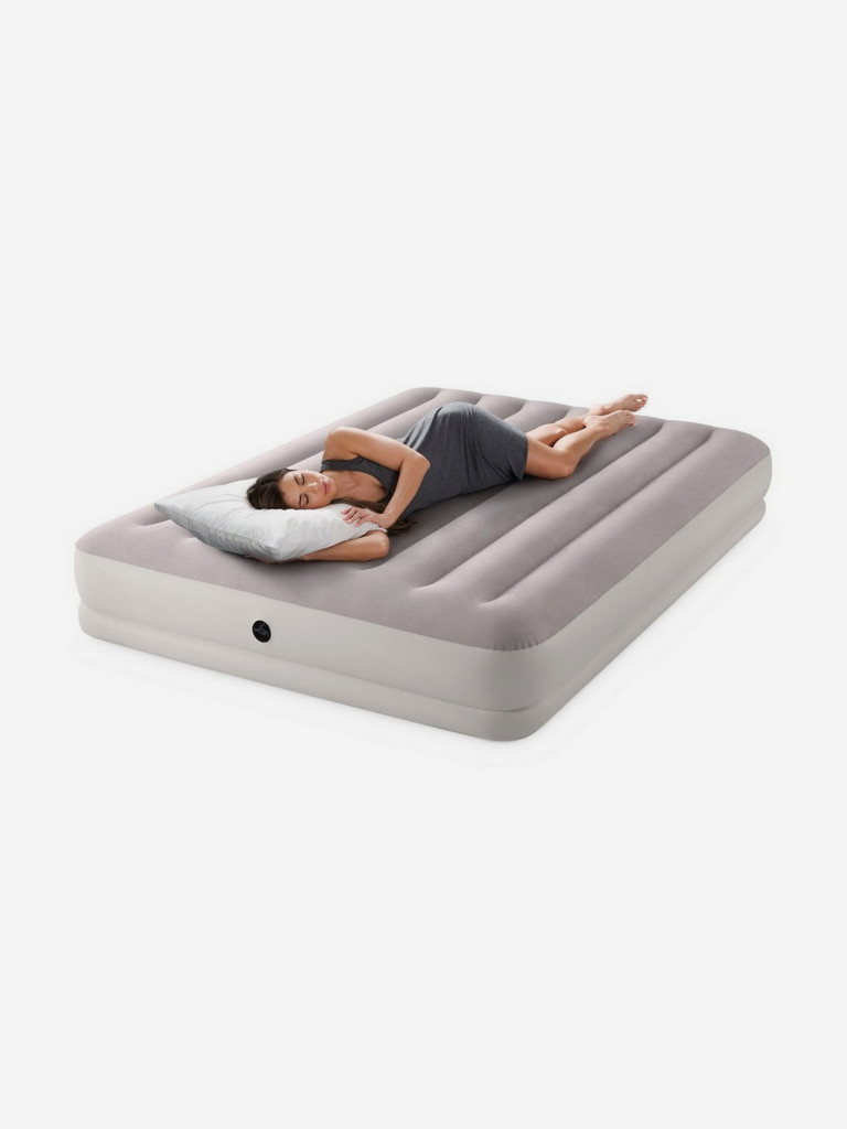 Кровать надувная Intex 64179 PRESTIGE MID-RISE, Queen, 152х203х30 см, с насосом USB