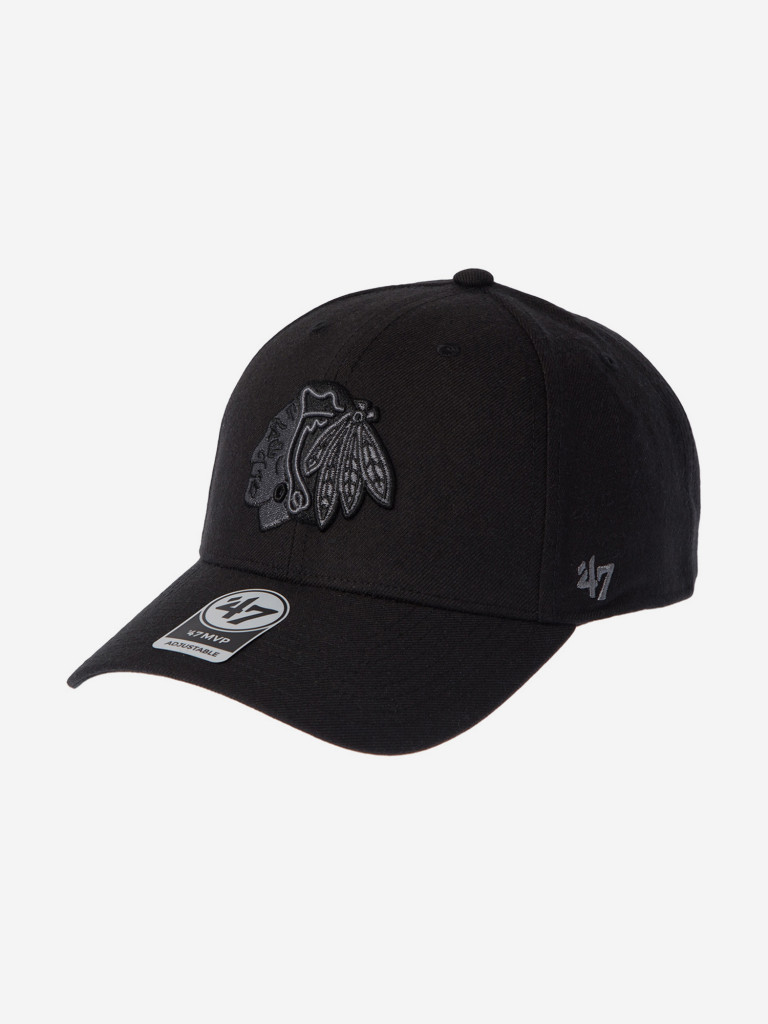 Бейсболка 47 BRAND H-MVPSP04WBP-BKC Chicago Blackhawks NHL (черный)