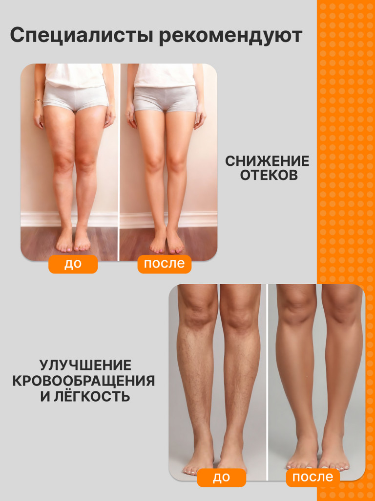 Массажер для ног и ступней SMARTWAVE 203 электрический, лимфодренажный / прессотерапия с инфракрасным прогревом