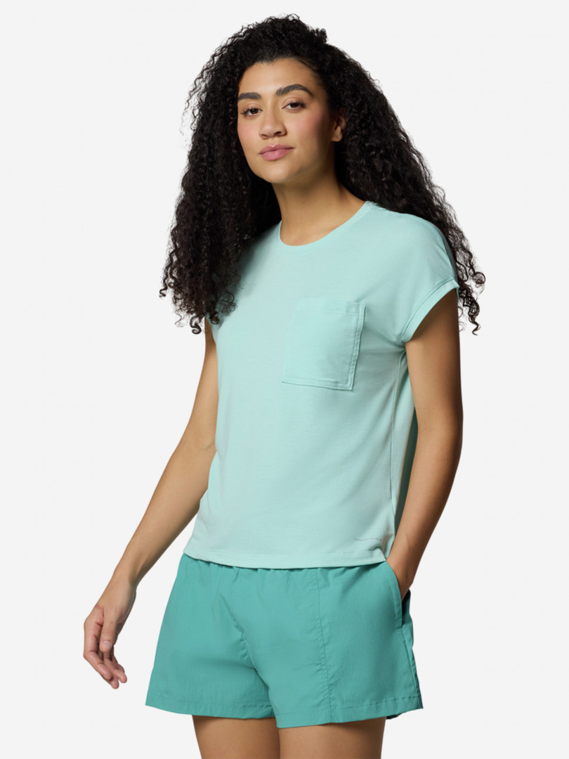Футболка женская Columbia Boundless Trek Short Sleeve Tee Голубой 1499₽
